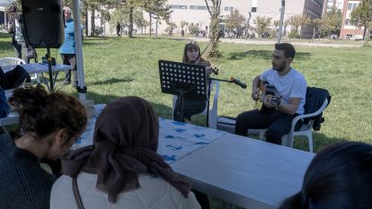 Öğrenciler, festival kapsamında sanat etkinlikleri yaptı