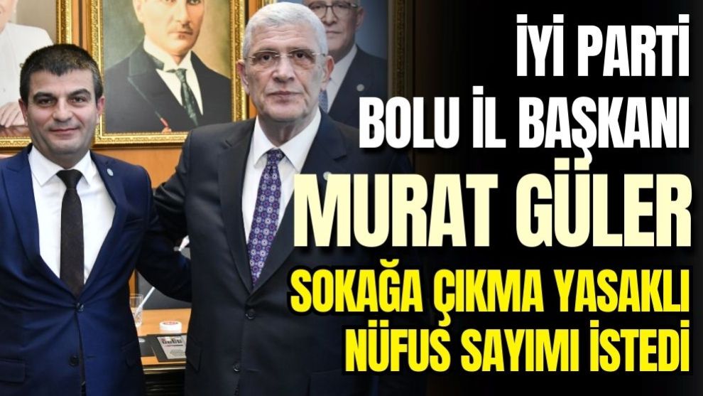 Bolu İYİ Parti İl Başkanı Murat Güler yazılı basın açıklaması yaptı.