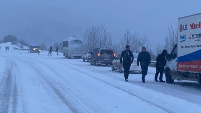 Bolu Mudurnu Yolu trafiğe kapatıldı