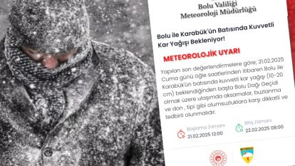 BOLU'DA HAVA DURUMU