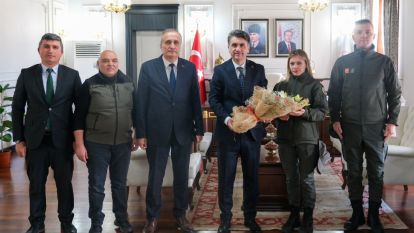 21 Mart Ormancılık Gününde,  Ormancılardan Vali Aydın'a Ziyaret...