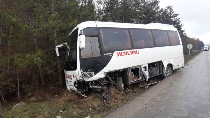 Mudurnu yolunda kaza!