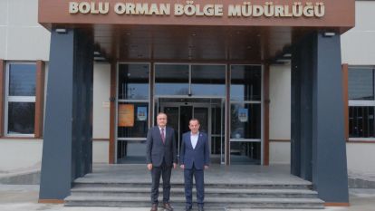 Tanju Başkan'dan, Orman Bölge Müdürü Celal Kanbur'a hayırlı olsun ziyareti...