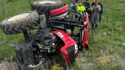 Bolu'da traktör takla attı: 1 yaralı