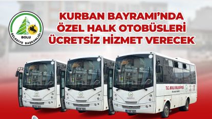 Bolu Belediyesi'nden ücretsiz toplu taşıma müjdesi