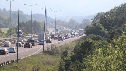 Bolu geçişinde yoğun trafik