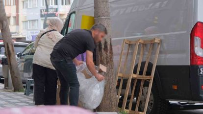 Kaldırım işgaline zabıta müdahalesi