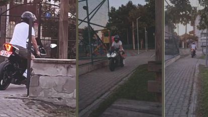 Çocuk Parkı Motor Pistine Döndü! Aileler İsyanda
