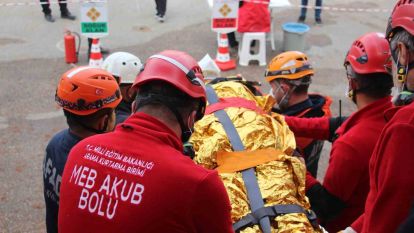 'Bolu'da 5.8'lik deprem' senaryosu gerçeğini aratmadı