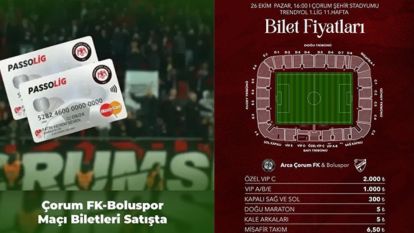 Çorum'a deplasmana gidecek taraftara müjde...