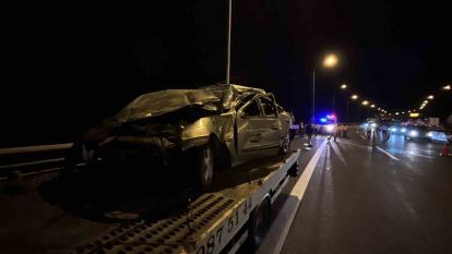 TEM Otoyolu'nda feci kaza: 1'i ölü 3 yaralı