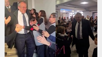 46 yıllık öğretmenlik yolculuğuna alkışlarla veda
