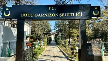 Bolu Garnizon Şehitliğine Düzenleme yapıldı...