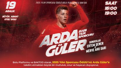 YILIN SPORCUSU ÖDÜLÜ ARDA GÜLER'İN