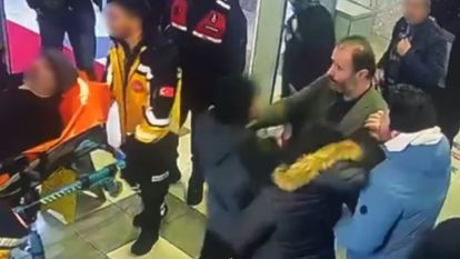 Hastane müdür yardımcısı ile sendika başkanı arasında "klima" kavgası kamerada