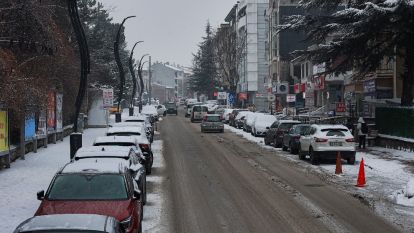Kış güzelliği havadan görüntülendi