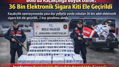 36 Bin Elektronik Sigara Kiti Ele Geçirildi