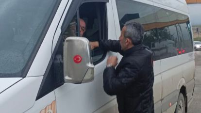 Berat Kandilinde şoför esnafının yanında oldular