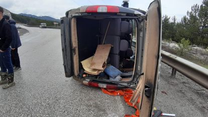 Bolu'da cenaze dönüşü kaza: 2 yaralı