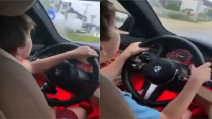 Bolu'da çocuğuna araba veren aileye ceza kesildi