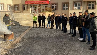 Dörtdivan ilçesinde polis ekiplerine yangın eğitimi verildi