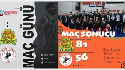 Bolu Belediyespor, Suadiye'den eli boş döndü