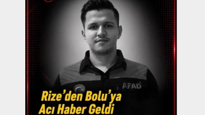 Bolu'nun Evladı Görev Başında Hayatını Kaybetti...