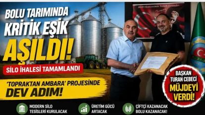 İhale tamamlandı: Bolu tarımında kritik eşik aşıldı…