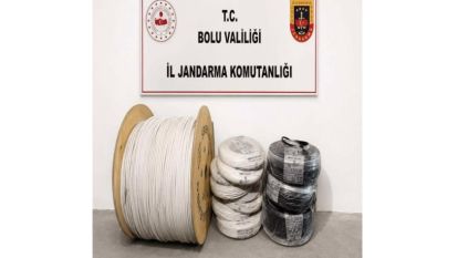 Bolu'da kablo hırsızlarını JASAT ekipleri yakaladı