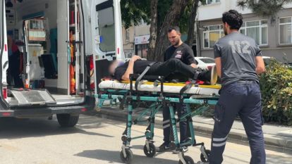 Bolu'da yere düşüp başını zemine çarpan alkollü şahıs yaralandı