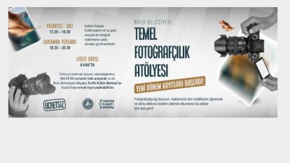 Temel Fotoğrafçılık Atölyesi yeni katılımcılarını bekliyor