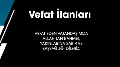 VEFAT EDENLER