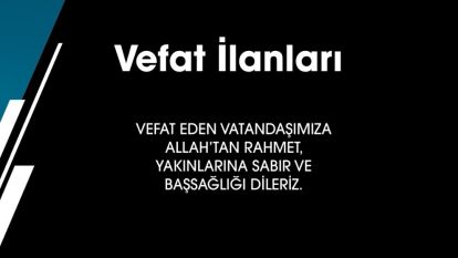 VEFAT EDENLER
