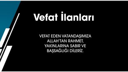 VEFAT EDENLER