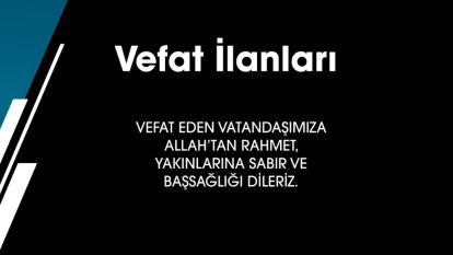VEFAT EDENLER